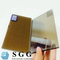 Best supply 4-12mm solar reflective glass, color bronze, blue, green, grey