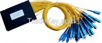 1x4 Fiber Optic PLC Splitter ABS Module Type 2.0mm cable, FC, SC, LC or ST connectors for choice