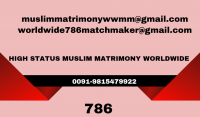 High Status Muslim Muslim Muslim 09815479922 Match Maker India Dubai Usa Europe Australia