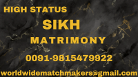 JATTSIKH JATTSIKH 09815479922 HIGH STATUS MATRIMONIAL SERVICES INDIA USA EUROPE DUBAI