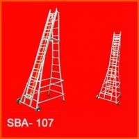 ALUMINIUM TELESCOPIC WHEELED LADDER