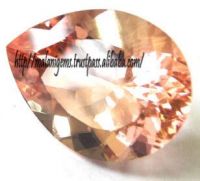 MORGANITE PEAR DROP GEMSTONES