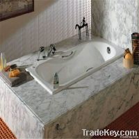 Rectangular cast-iron bathtub