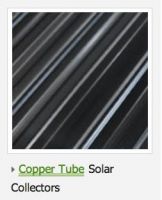 Copper tube solar collector