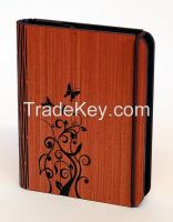 Laser Cut Wooden Paper Block Holder With Butterfly Design