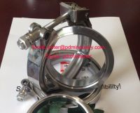 stainless steel quick release exhaust V band clamps with male and female flanges