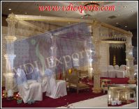 SIX PILLARS CRYSTAL WEDDING MANDAP