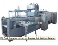 PS foam food container forming and cutting machine