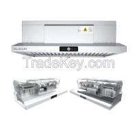 Versatile Vent Hood With Electrostatic Air Filter for Commercial Kitchen