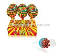 super fruit lollipop candy with plastic lolly packing