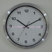 Stainless Steel Radio Controlled Wall Clock