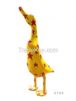 Crazy Duck!!  Hand Carved Bamboo Root and Hand Painted