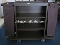 Good quality hotel housekeeping cart/service trolley