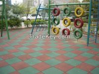 outdoor playground rubber flooring mat tile roll sheet