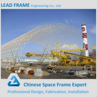 large span steel space frame coal storage