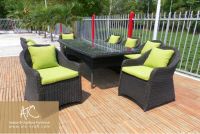 Outdoor Poly Rattan Dining Set