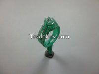 hot sale wax setting silver jewelry wedding/engagement rings wholesale 