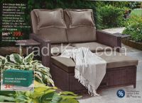 3-in-1 wicker couch