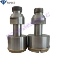 Sintered Straight-handle Core Drill Bits for Glass,screw glass drill bit on drilling machine for drilling glass hole