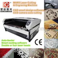 GOLDEN LASER Smart Laser Cutting Machine for Fabric, Paper, Plastic, Leather, Arylic, Wood (CE, FDA Certificate)