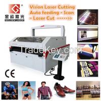 VisionLASER Automatic Printed Fabric Laser Cutting Machine (CE, FDA Certificate)