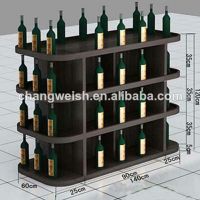 Unique Wooden Wine Display Rack
