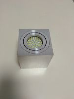 DL296 square aluminum-like color downlight frame size dimension 89mm height 84mm