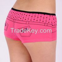 women sports underwear Jeans shape cotton panties stretch cotton wome