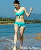 Wholesale Latest Women's Blue 2 PCs Floral Bikini SWS501