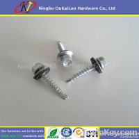 Galvanized Self Drilling Screw with Bonded Washer Hex Head