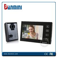 7 inch Wires Video Door Phone with Night Vision, handfree multi-apartme