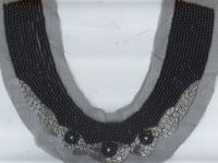 BC014       beaded collar ,neckline