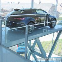 Stationary Vertical Car Lift In Car Garage