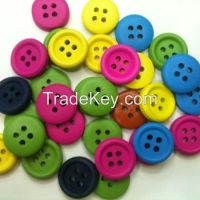 colorful wooden button