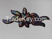 garment accessories embroidery sequins patches,sequins applique