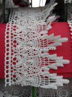 cheap embroidery lace trim, garment decoration polyester lace trim