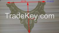 embroidery neck lace neck patch