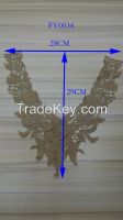 neck lace design in lace for clothing