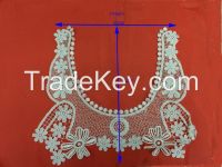 flower design polyester neck collar,neck lace