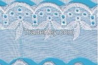 polyester lace,tc trimming lace for clothing