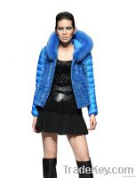 mink coat with down feather sleeves fox hat brim