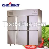 1590 Liter 6 doors commercial refrigerator with CE (1.6LG)