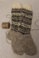 Warm Woolen Knee Socks Knitted By Hand