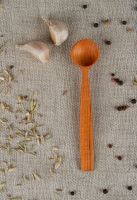 Small wooden spoon for salt