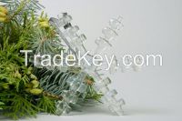 New Year s glass decoration "Transparent snowflake"
