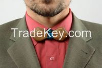 Bow tie made of larch wood