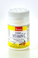 Herman Pharma 1000mg Vitamin C film coated tablet RETARD with Rose hips extract 30x