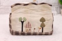 scenery tissue box  DIY patchwork material kit sewing kit