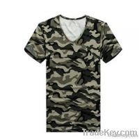 2014 new fashio o-neck camouflage T shirts