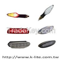 Motorcycle winker lamp indicator turning and stop signal